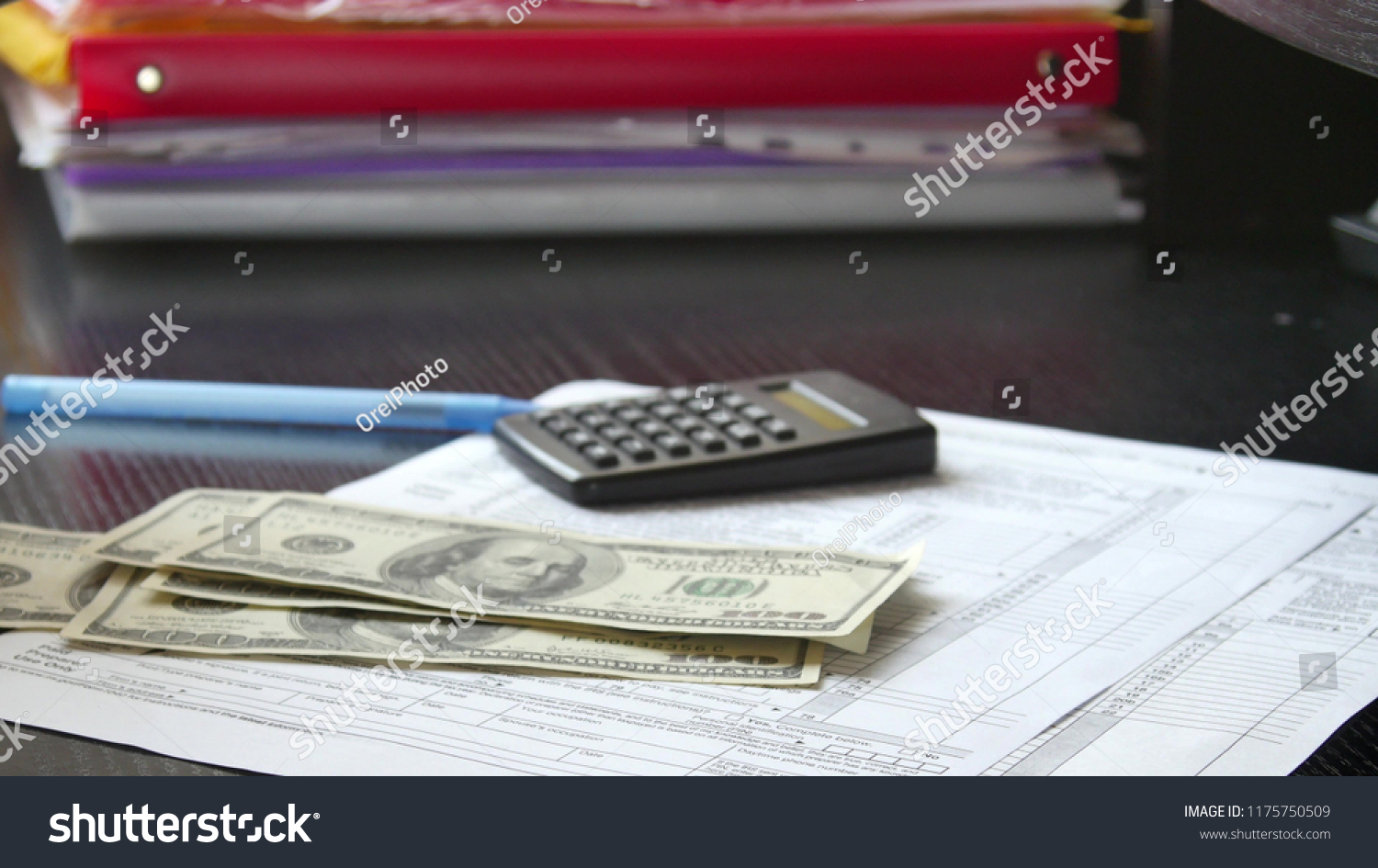 Man Hands Counting Money Cash Office Stock Photo 1175750509 | Shutterstock