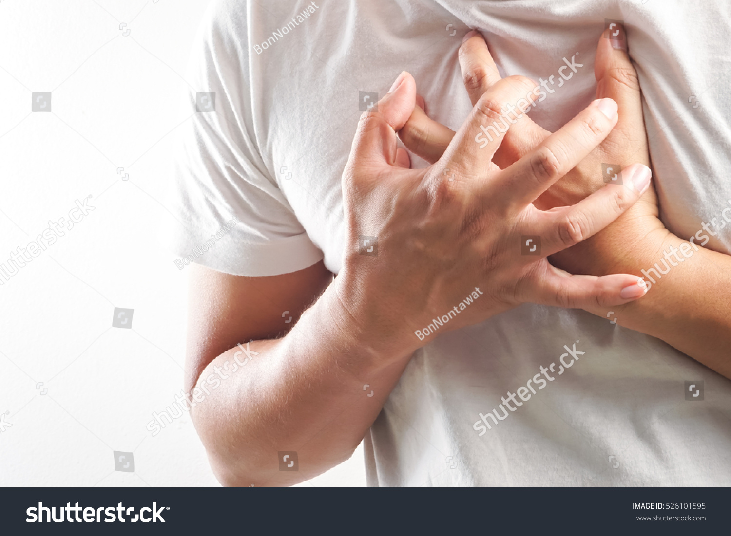 Man Having A Heart Attack Stock Photo 526101595 : Shutterstock