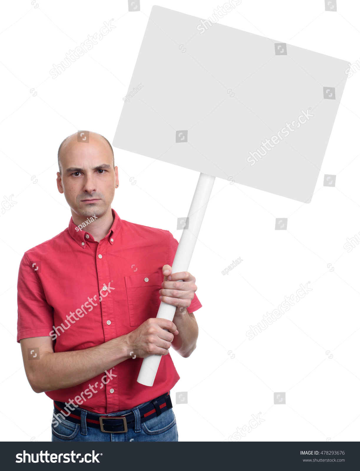 1,518 Angry man holding blank sign Images, Stock Photos & Vectors ...