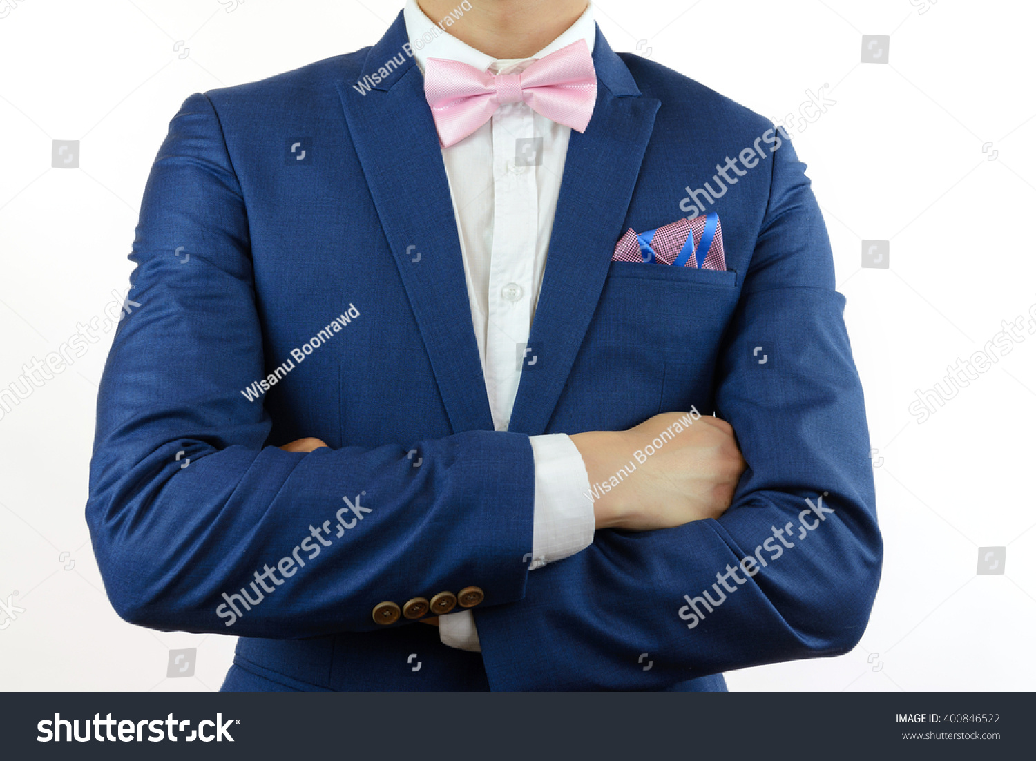 navy blue suit with salmon shirt