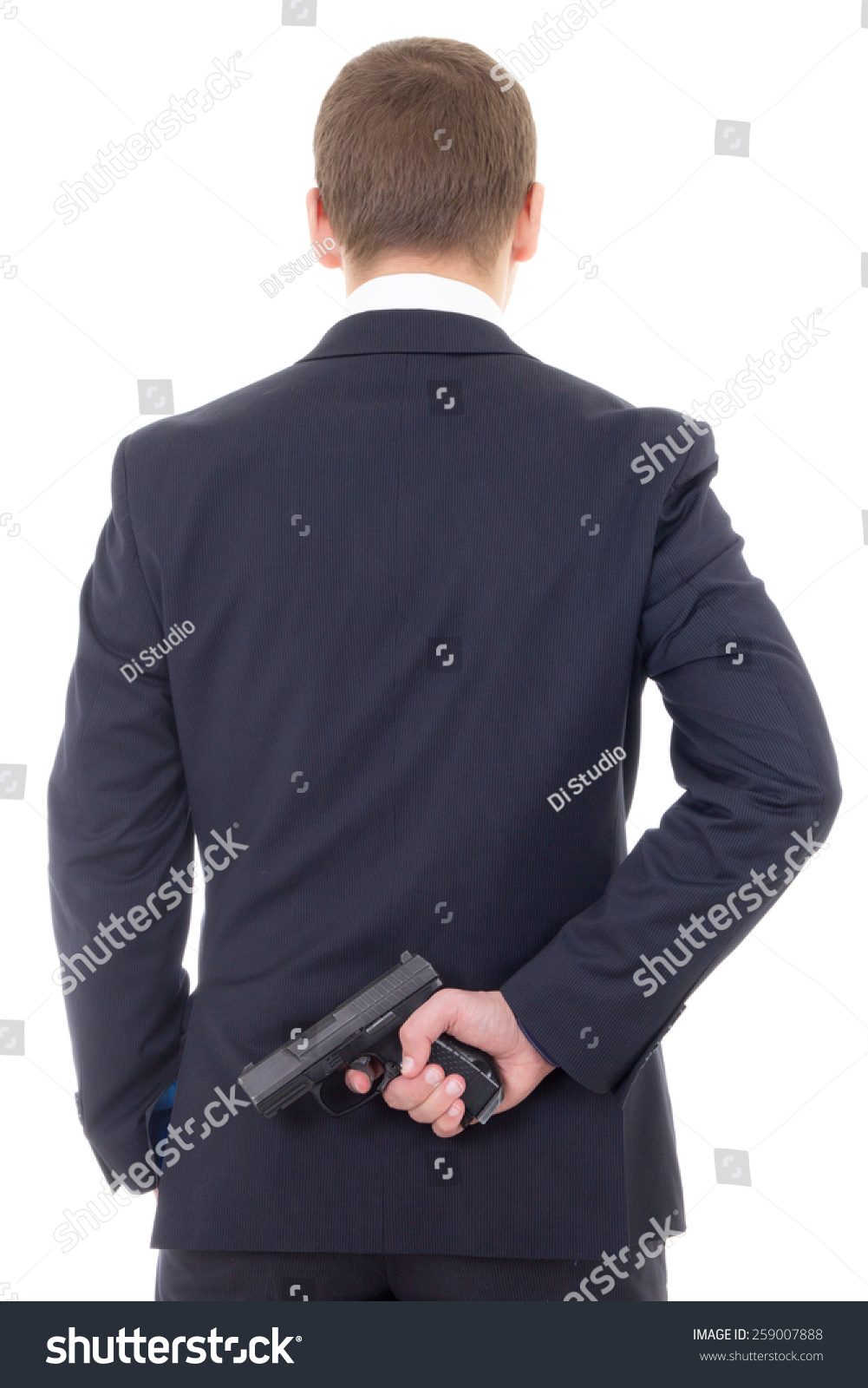 Holding gun behind back Images, Stock Photos & Vectors | Shutterstock