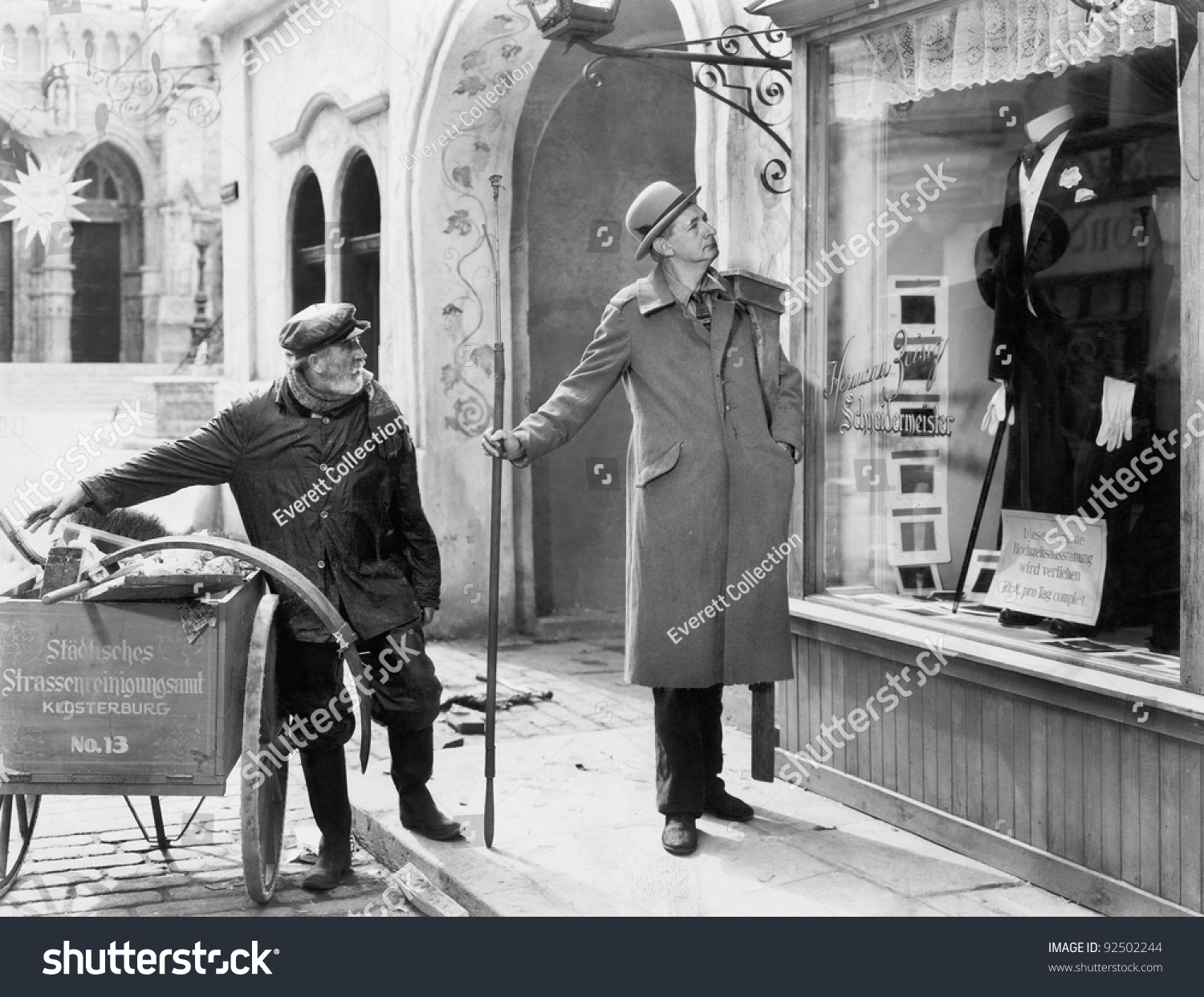 Man Looking Window Display Tuxedo Stock Photo (Edit Now) 92502244