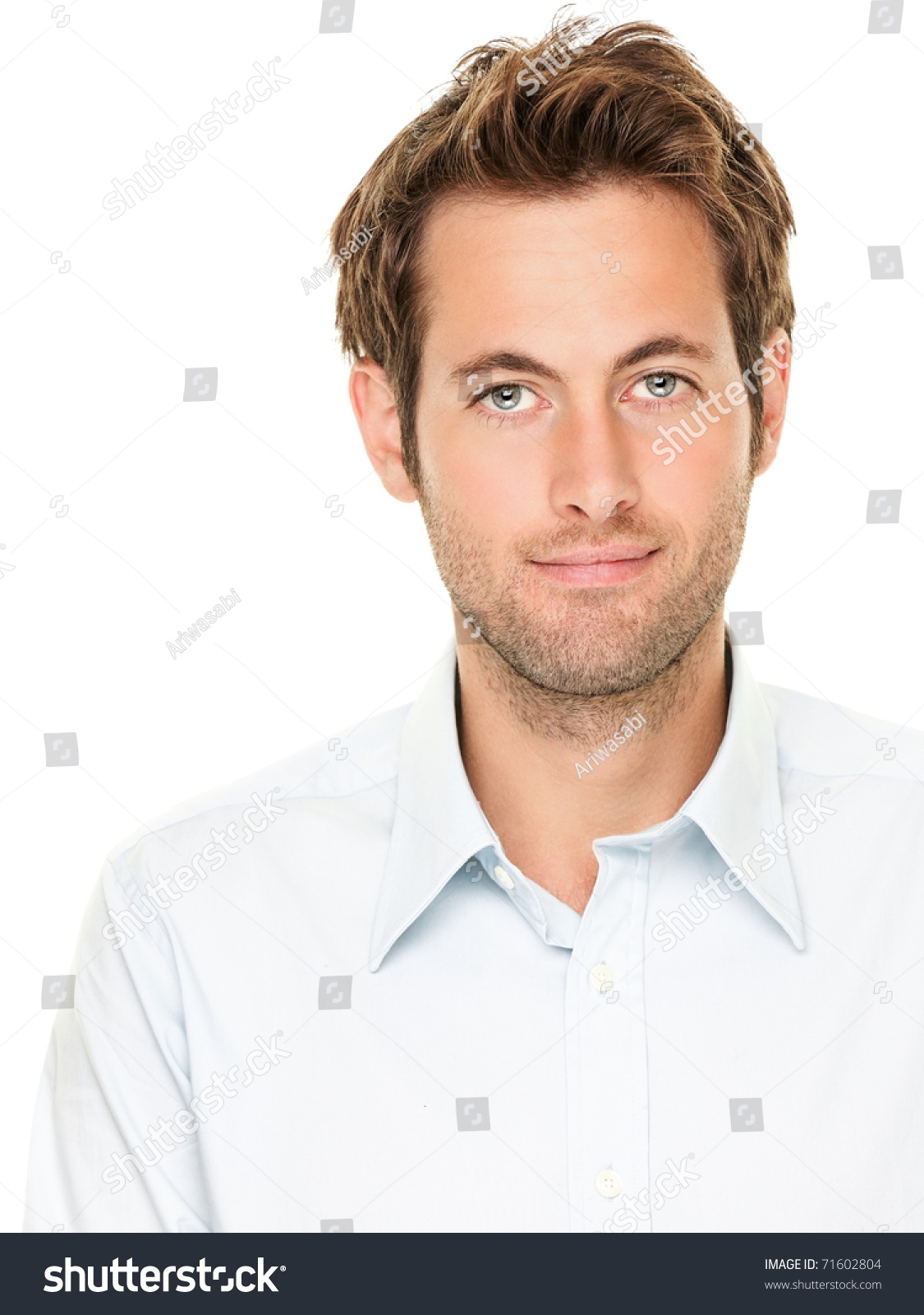 Man Portrait Good Looking Casual Young Stock Photo 71602804 - Shutterstock