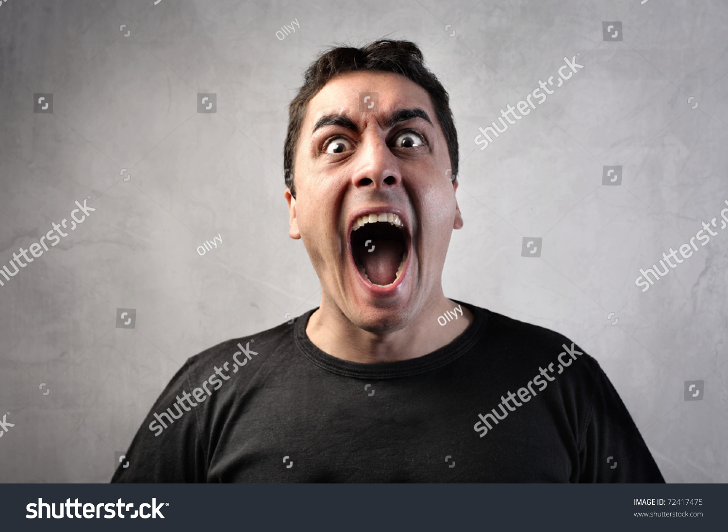 Man Shouting Stock Photo 72417475 - Shutterstock