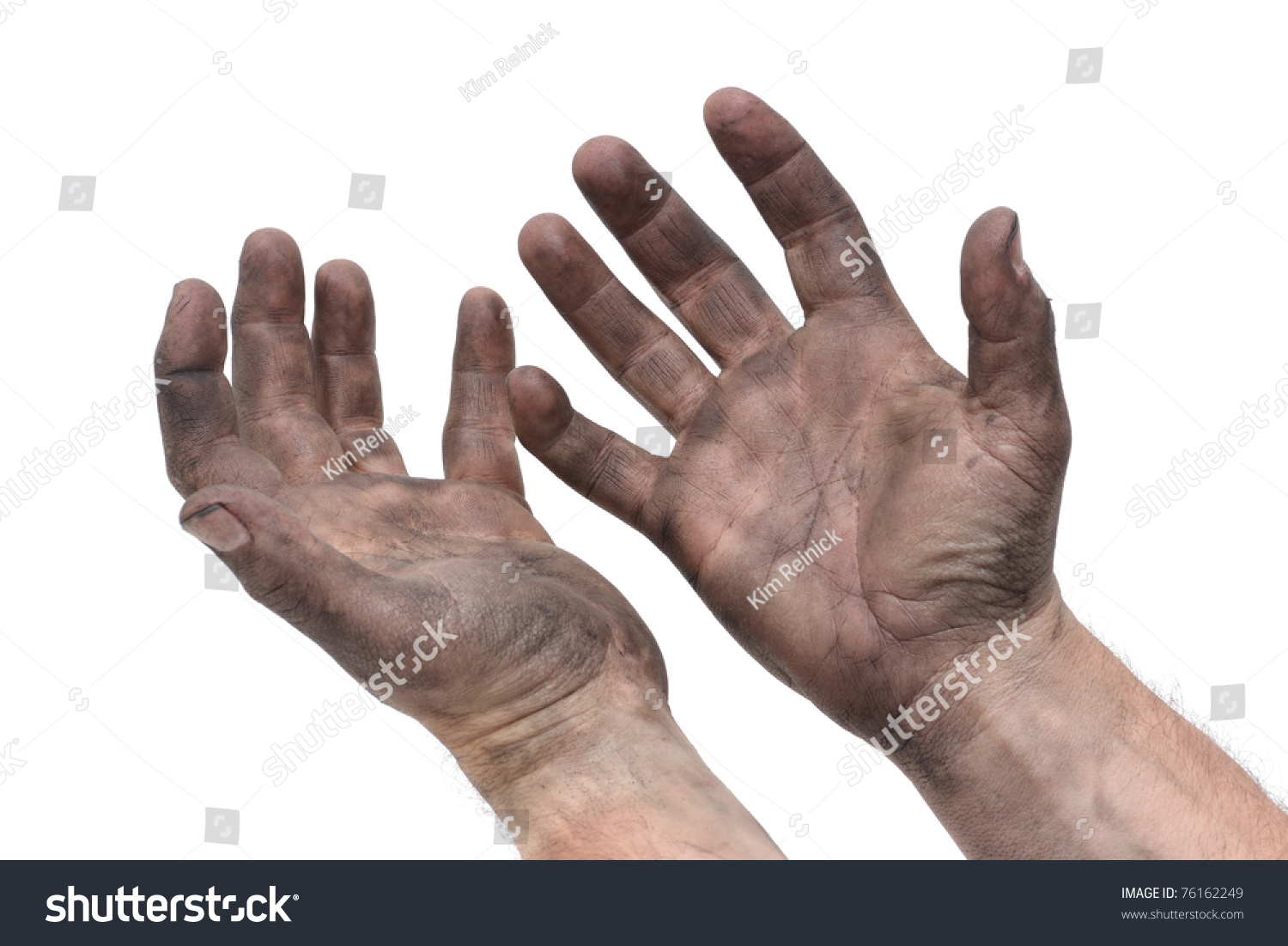 Man Dirty Hands Stock Photo 76162249 - Shutterstock