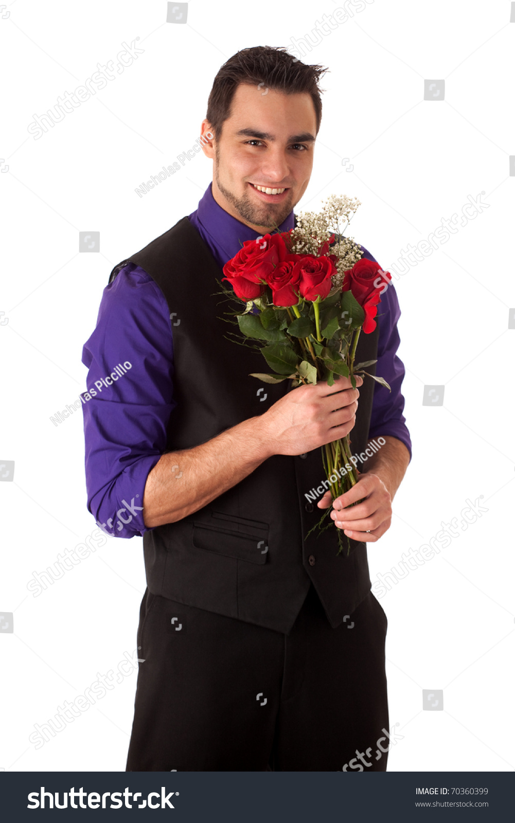 Man Roses Stock Photo 70360399 | Shutterstock