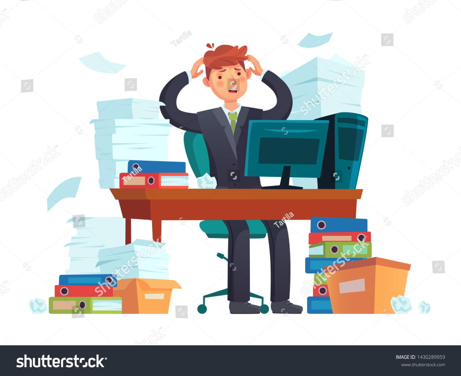 67,506 Manager overworking Images, Stock Photos & Vectors | Shutterstock