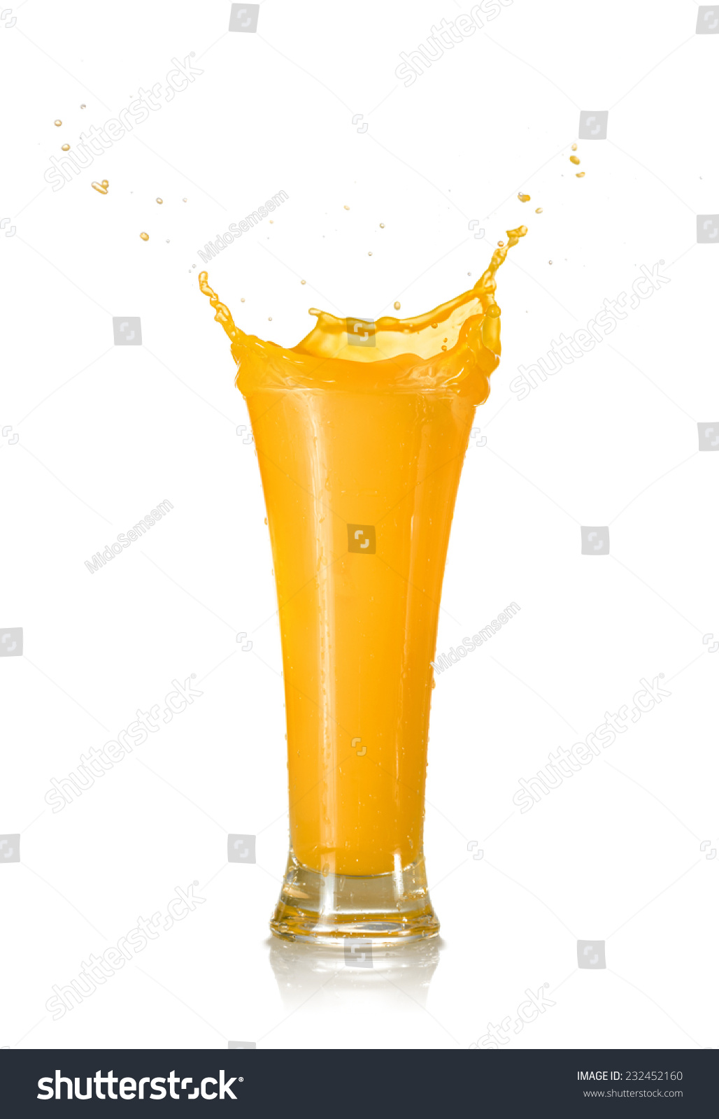 Mango Juice Splash Glass Isolated On Stock Photo 232452160 - Shutterstock