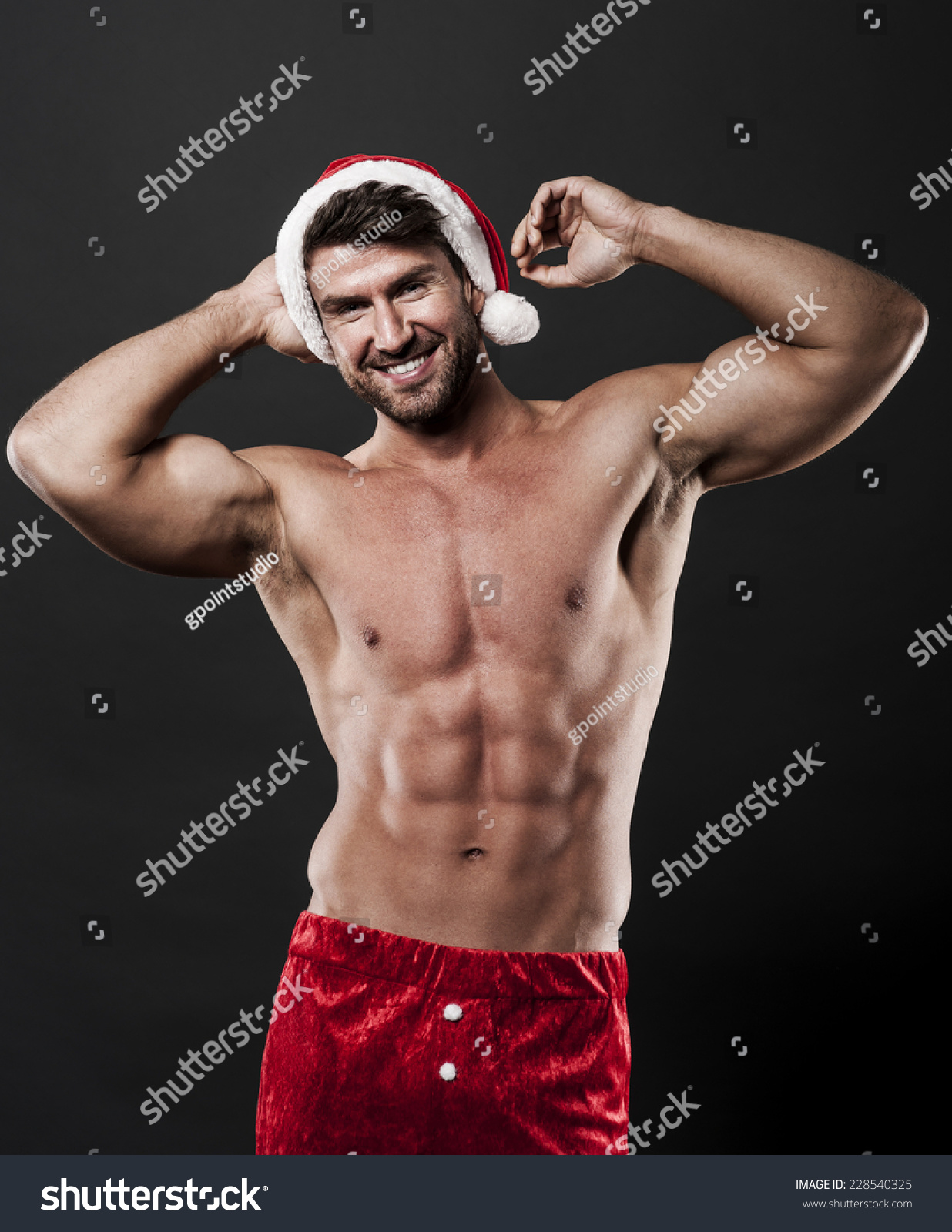 Manly Handsome Santa Claus Stock Photo (Edit Now) 228540325