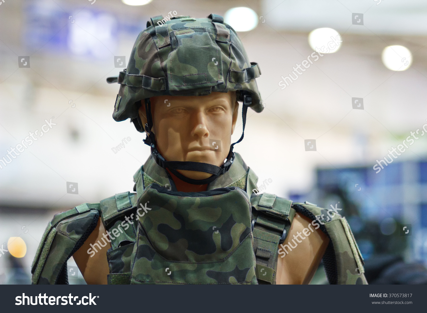 Mannequin Army Helmet Bulletproof Vest Stock Photo 370573817 | Shutterstock