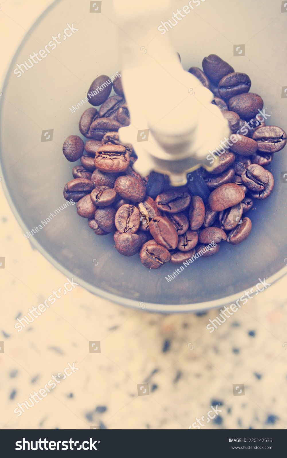 Manual Coffee Grinder Coffee Beans Retro Stock Photo Edit Now