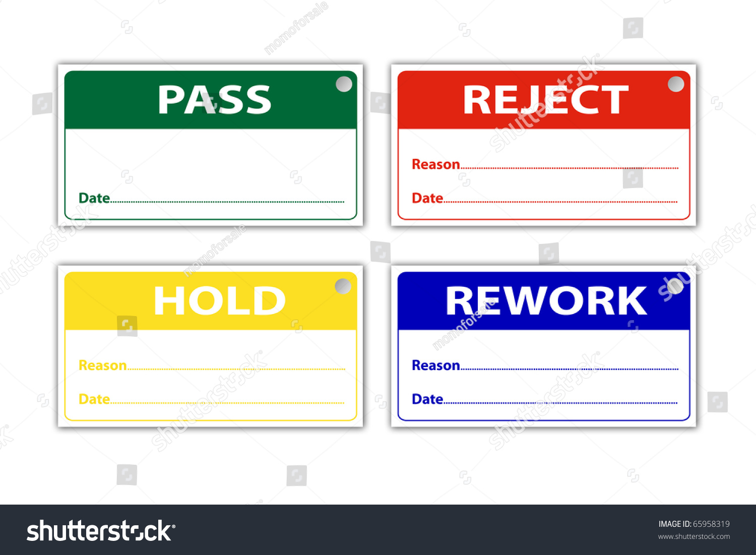 Manufacturing Tags Quality Control Use Stock Illustration 65958319 Shutterstock