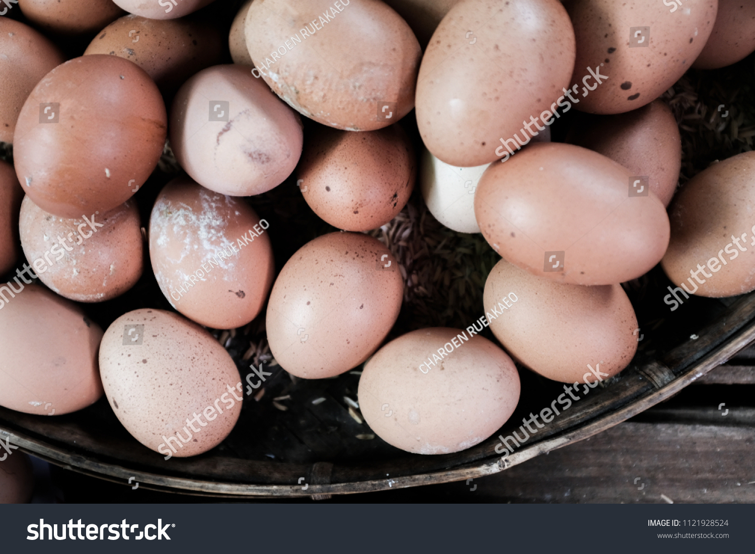 Many Fresh Brown Chicken Eggs Sale Stock Photo Edit Now 1121928524