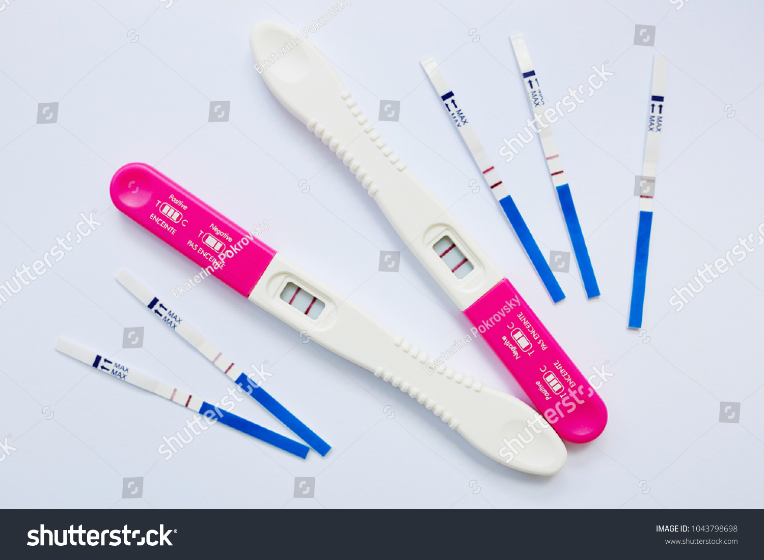 Many Positive Pregnancy Tests Fertility Pregnancy Stock Photo 1043798698 Shutterstock