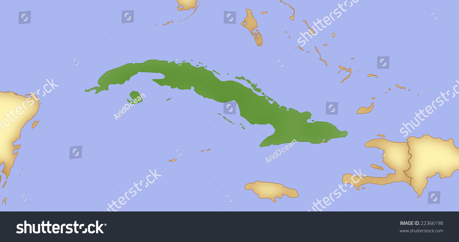 Map Of Cuba And Surrounding Countries Map Cuba Borders Surrounding Countries Stock Illustration 22366198 |  Shutterstock