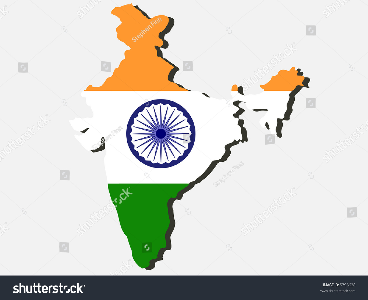 Map India Indian Flag Illustration Jpg Stock Illustration 5795638 ...