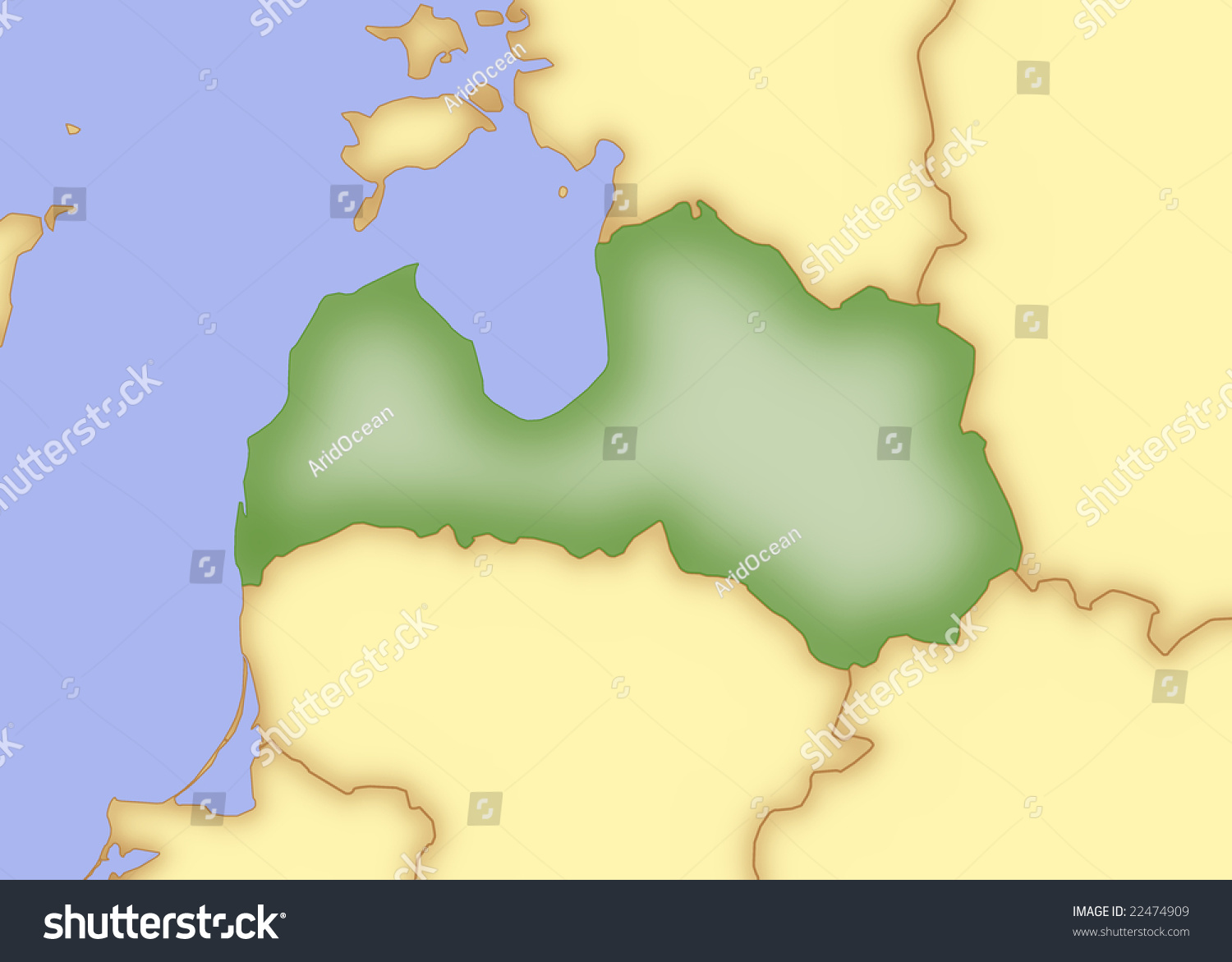 Latvia Map Surrounding Countries Map Latvia Borders Surrounding Countries Stock Illustration 22474909 |  Shutterstock