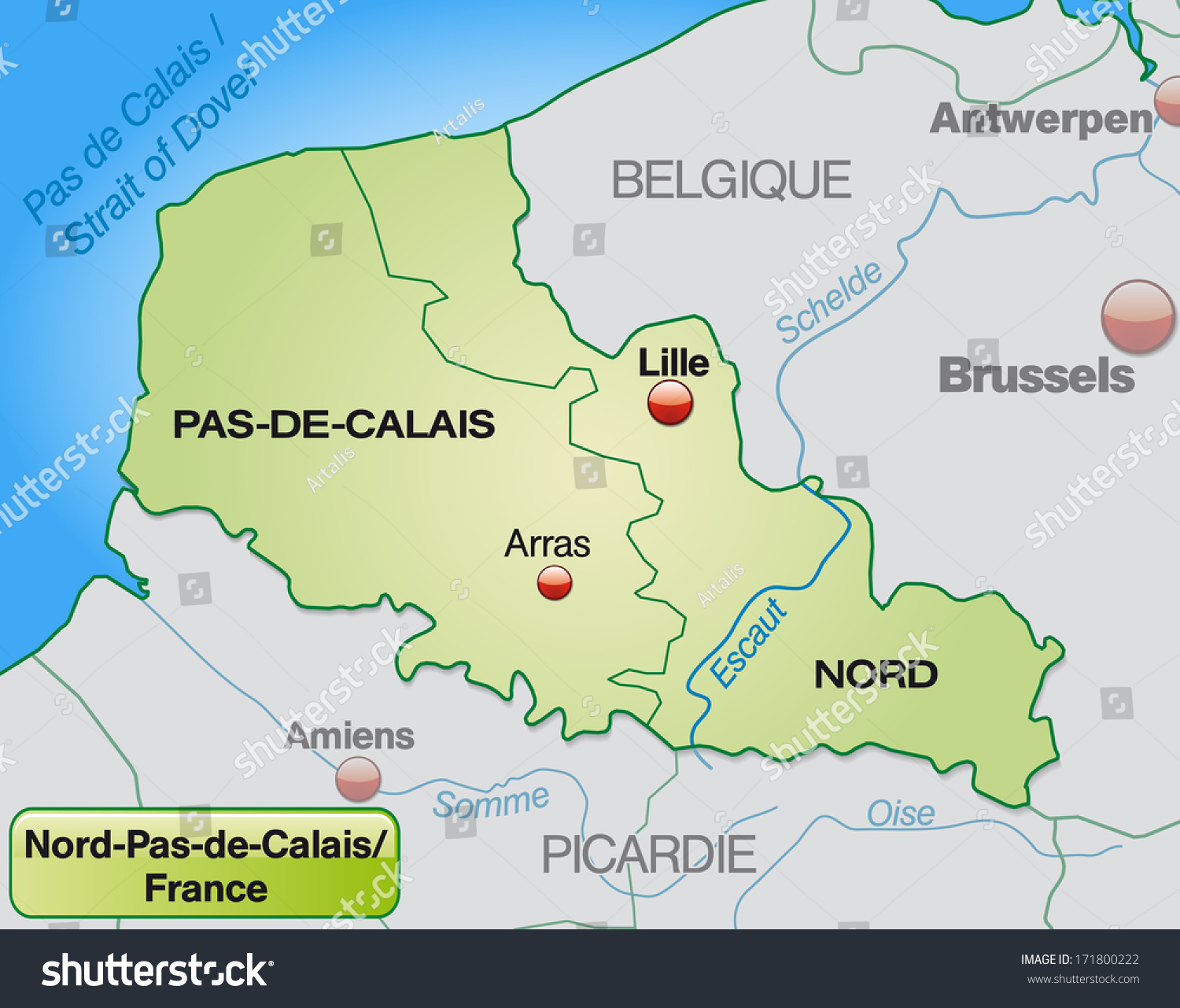 79 North calais map Images, Stock Photos & Vectors | Shutterstock