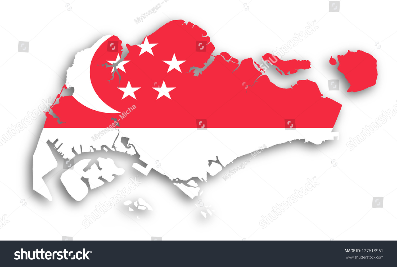 4,227 Singapore flag map Images, Stock Photos & Vectors | Shutterstock