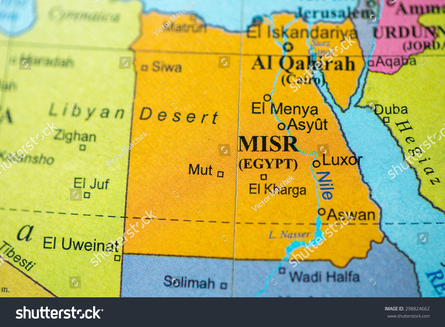 Misr In World Map Map View Egypt On Geographical Globe Stock Photo 298824662 | Shutterstock