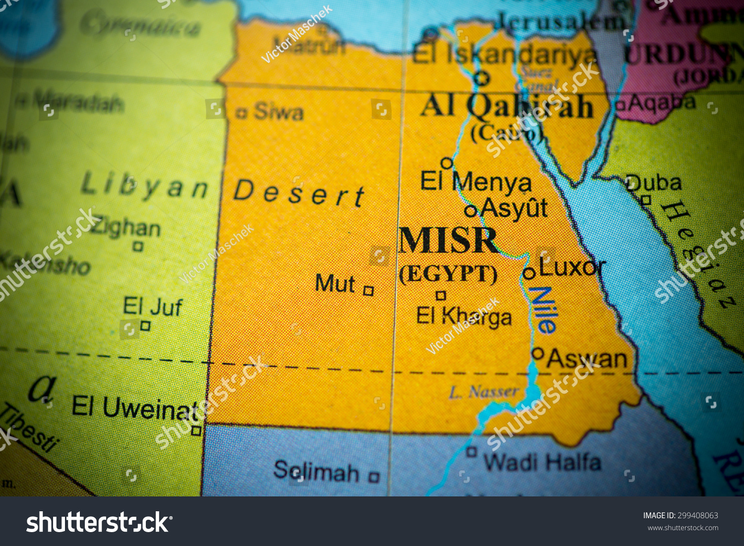 Misr In World Map Map View Egypt On Geographical Globe Stock Photo 299408063 | Shutterstock