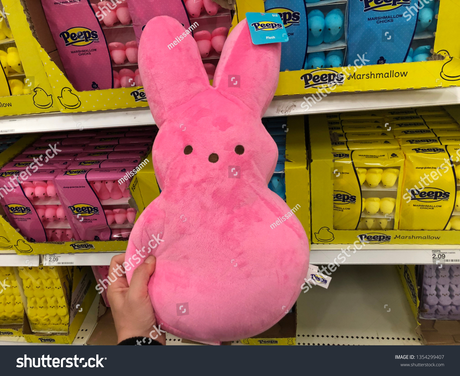 peeps giant plush bunny