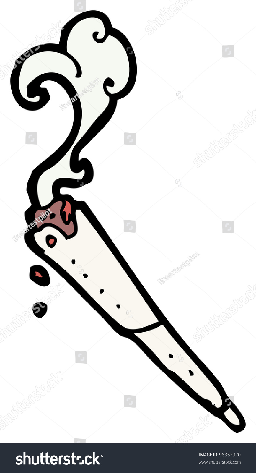 Marijuana Joint Cartoon Stock Illustration 96352970 - Shutterstock