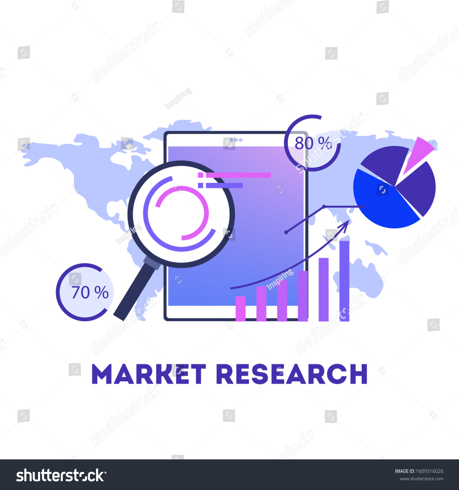 Market Research Concept Business Analysis Information Stock ...