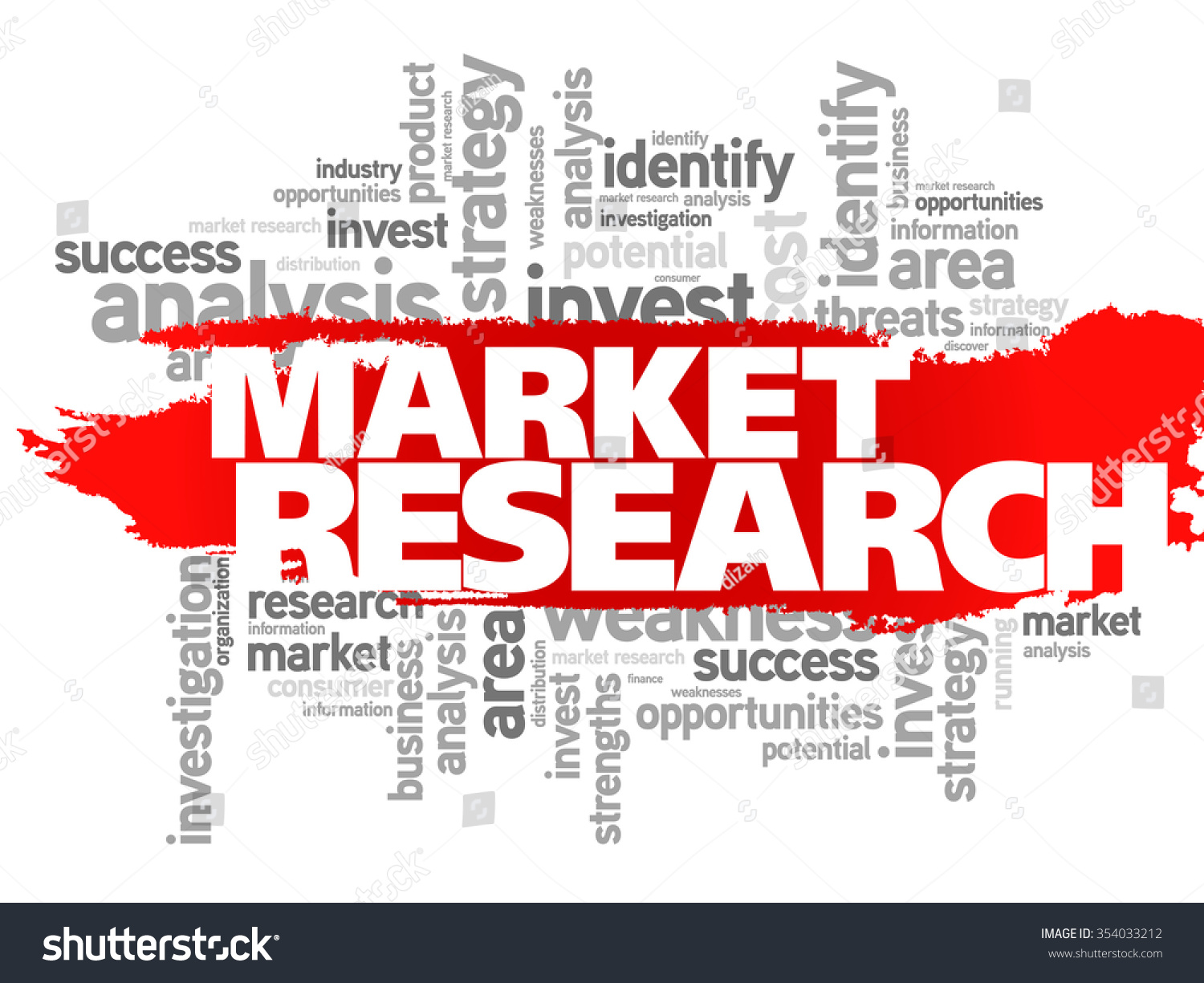 Market Research Word Cloud Business Concept Stock Illustration ...