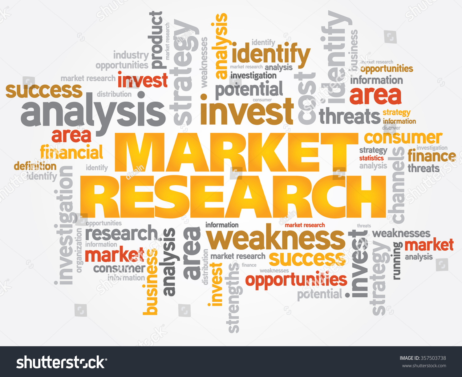 Market Research Word Cloud Business Concept Stock Illustration ...