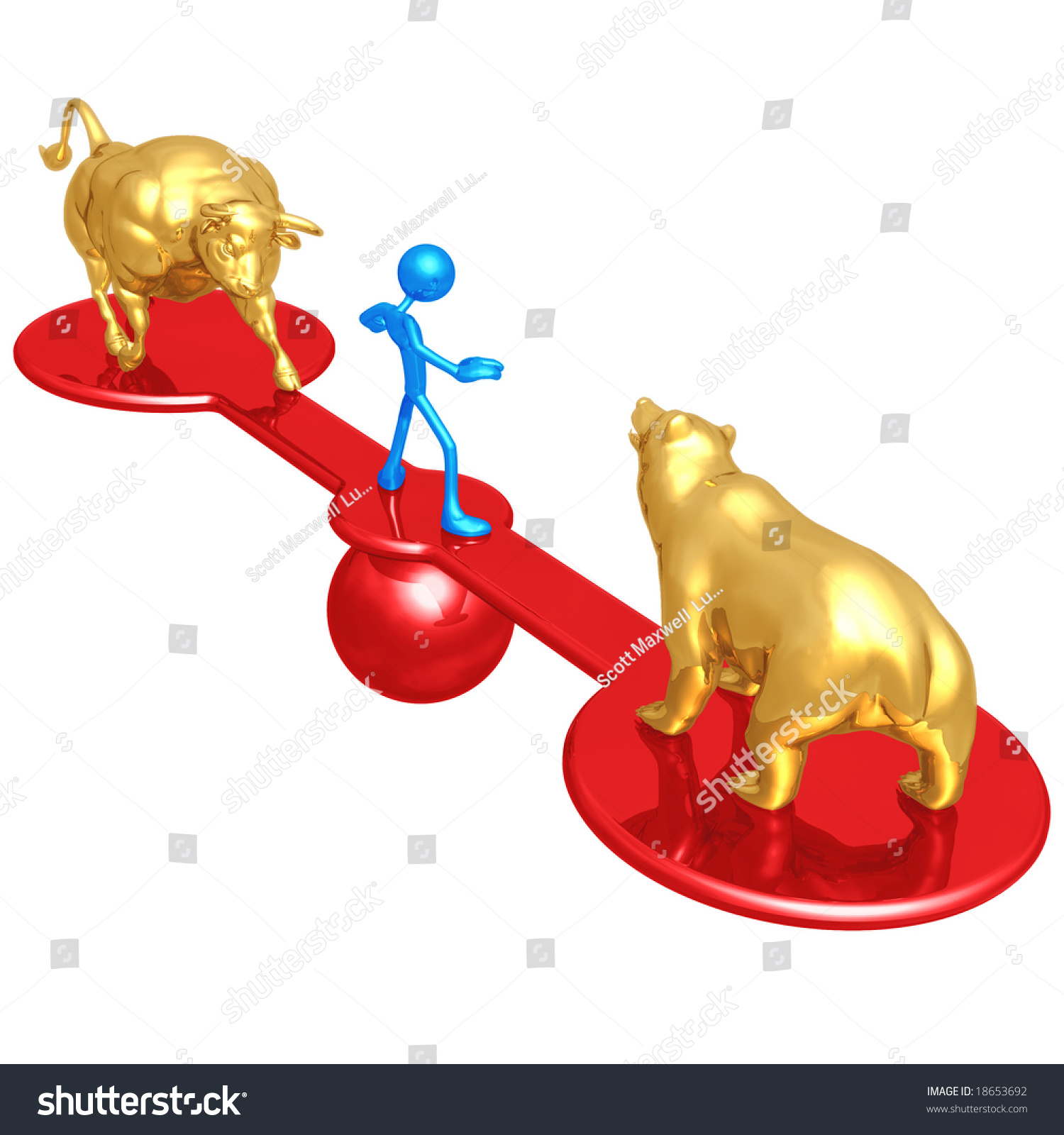 Market Trends Balance Stock Photo 18653692 : Shutterstock