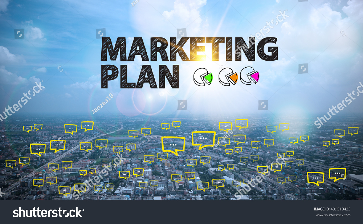 Marketing Plan Text On City Sky Stock Photo 439510423 - Shutterstock