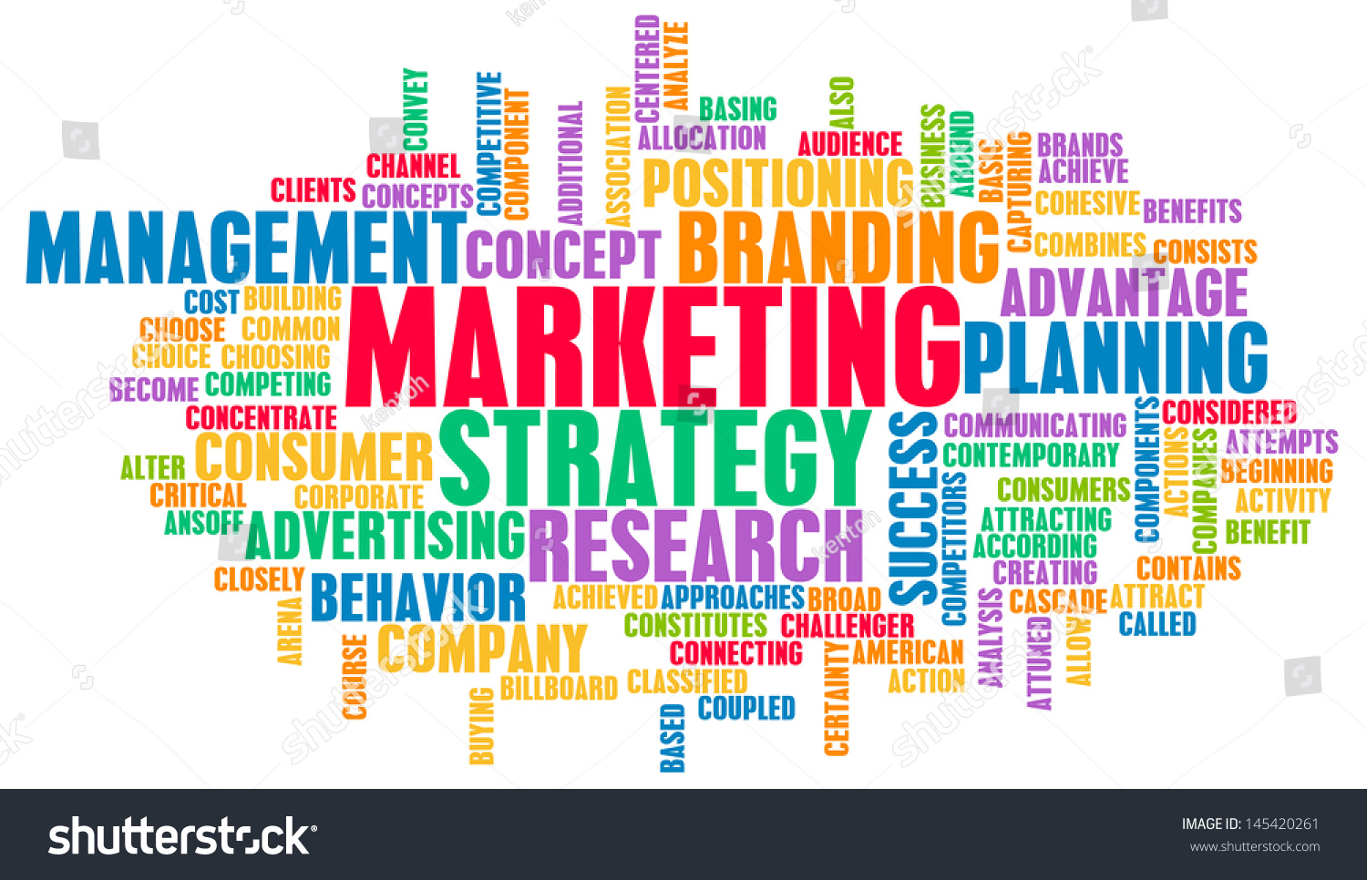 Marketing Strategy And Core Objectives Of Product Stock Photo 145420261 ...