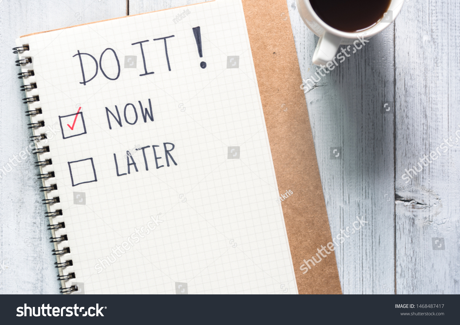 Marking checkbox of now and later and tomorrow. Choices to tick off with copy space. Concept of decision making do it now and time management.
