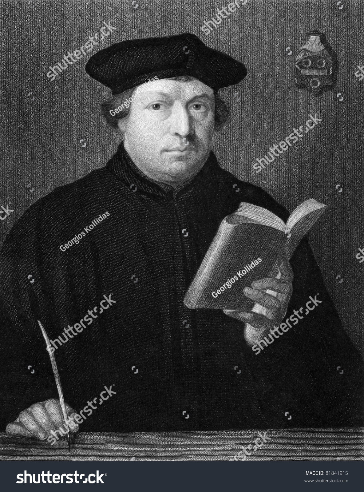 Martin Luther 14831546 Engraved By Cewagstaff Stock Photo 81841915 ...