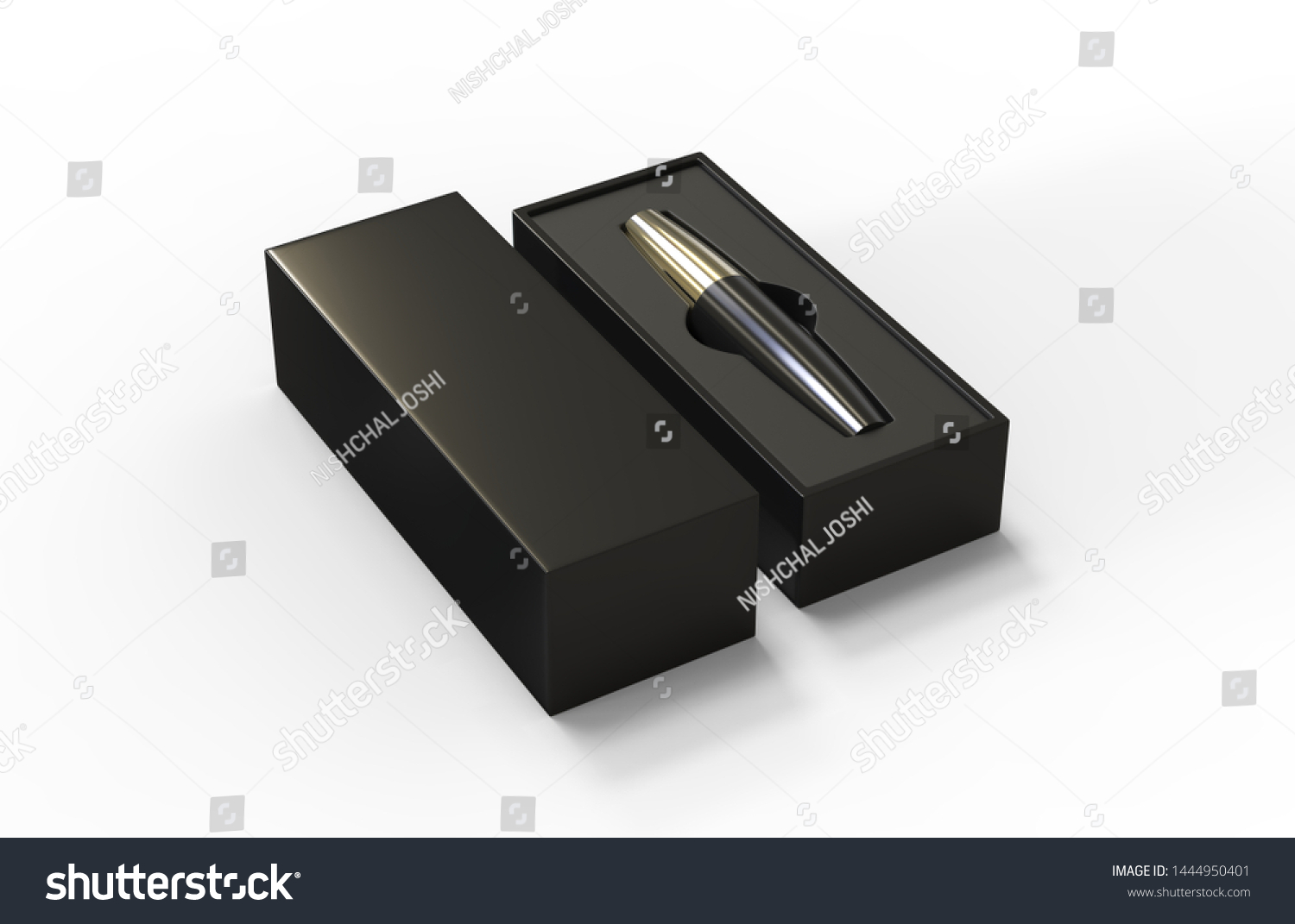 Download Mascara Tube Black Hard Packaging Box Stock Illustration 1444950401