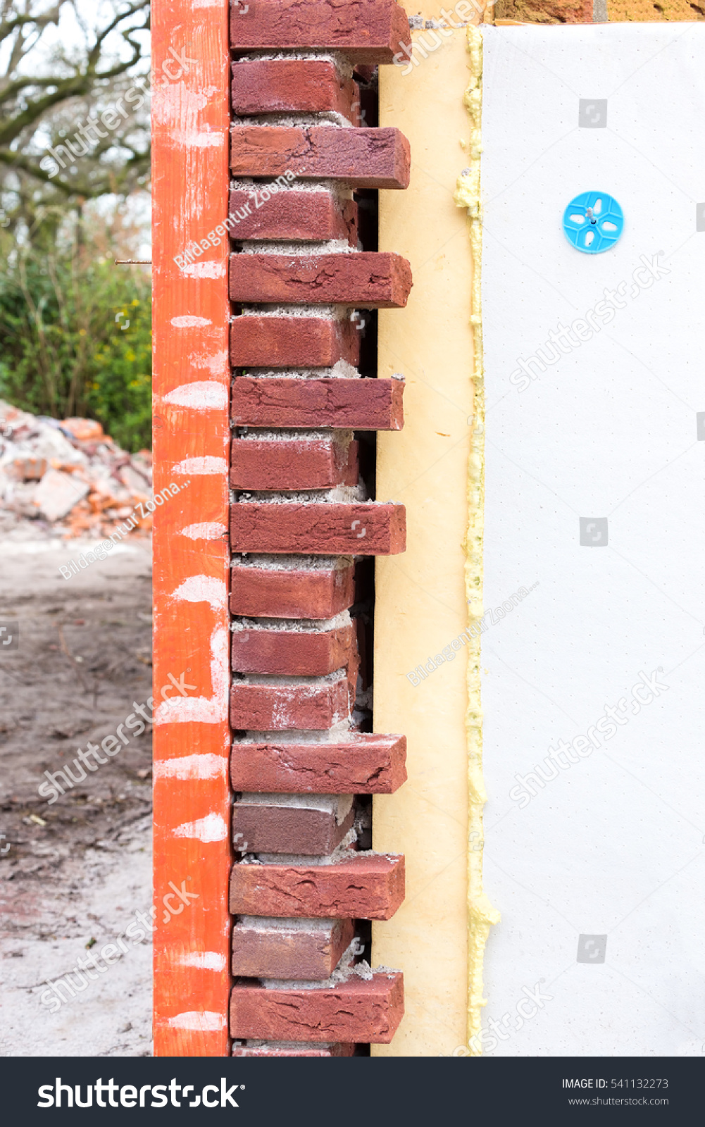 Masonry Wall Cavity Wall Insulation Stock Photo (Edit Now) 541132273