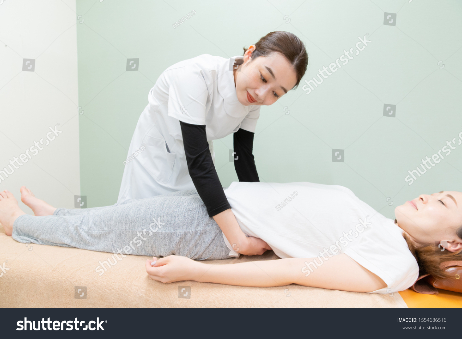 Massage Scene Pelvis Waist Stock Photo (Edit Now) 1554686516