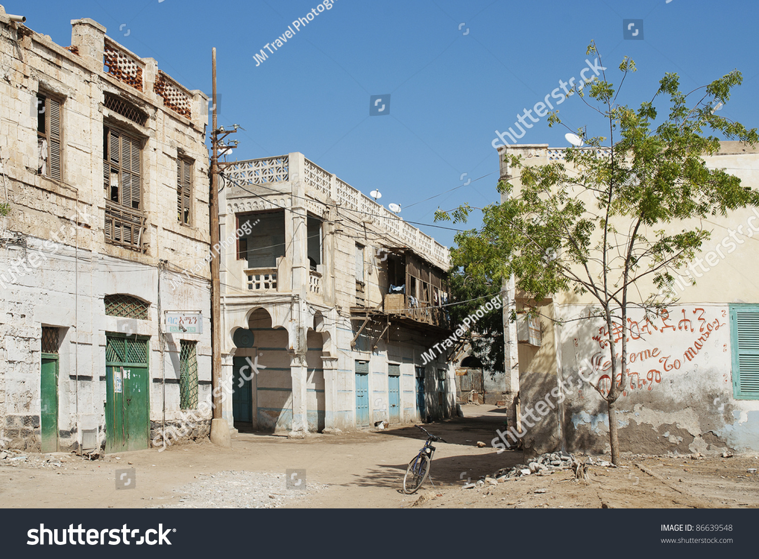 Massawa Old Town Street In Eritrea Stock Photo 86639548 : Shutterstock