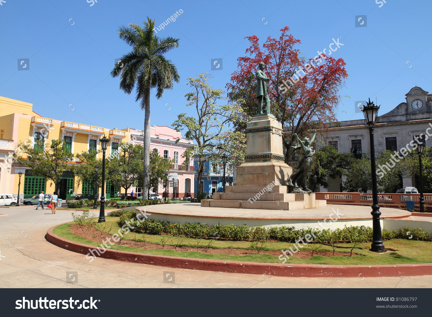 Matanzas, Cuba - City Architecture. Main Town Square. Stock Photo ...