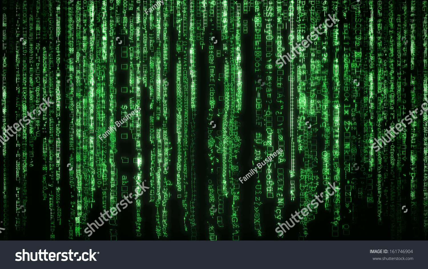 Matrix Background Green Symbols Stock Photo Edit Now