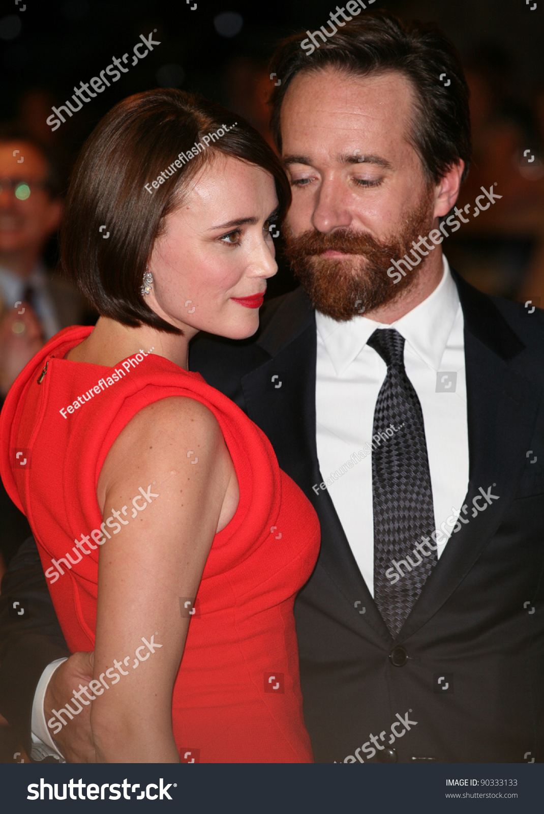 Matthew Macfadyen Keeley Hawes Arriving Uk Stock Photo 90333133 ...