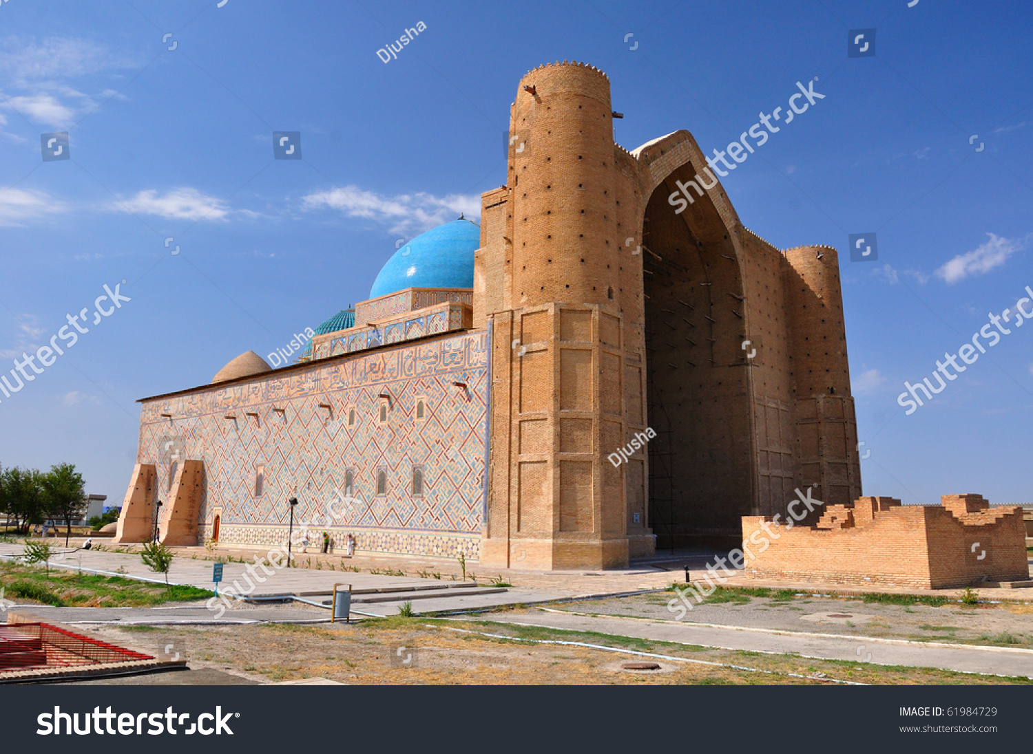 Mausoleum Of Khoja Ahmed Yasavi In Turkestan, Kazakhstan, Silk Road ...