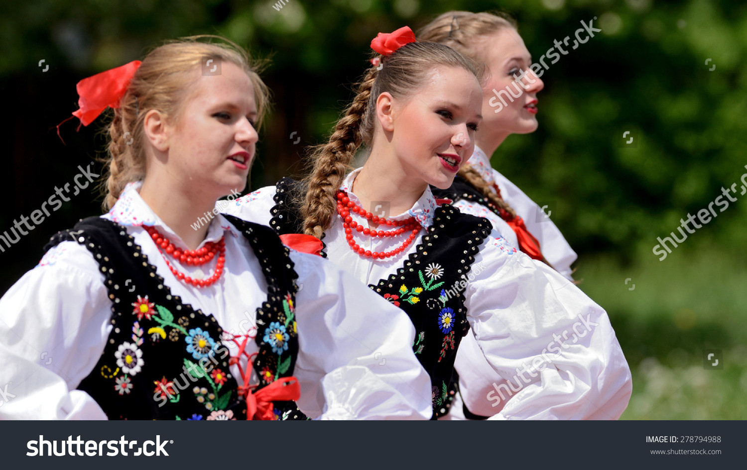 May 17, 2015 Lodz, Poland, Polish Traditional Folk Dance.Folk Song And ...