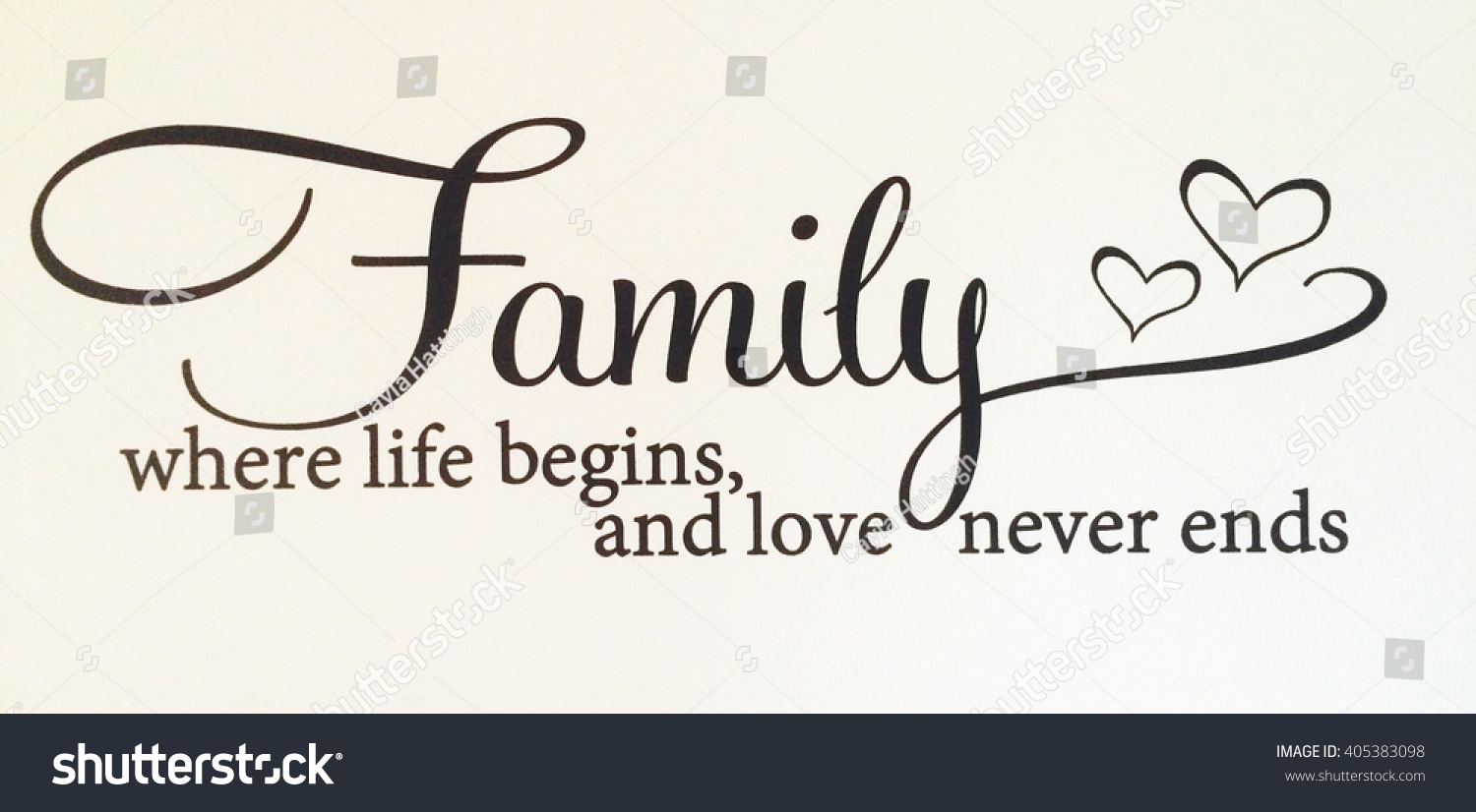 Meaning Family Stock Illustration 405383098