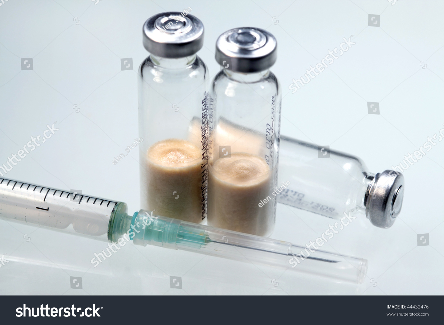 Medical Ampule Syringe Squirt Stock Photo 44432476 | Shutterstock