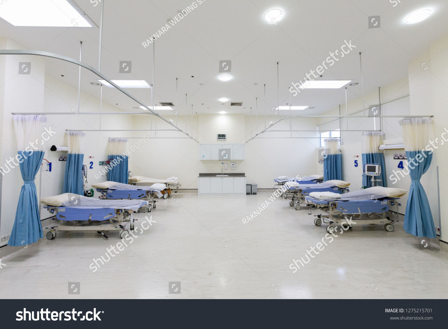 Medical Devices Industrial Lamps Surgery Room Stock Photo