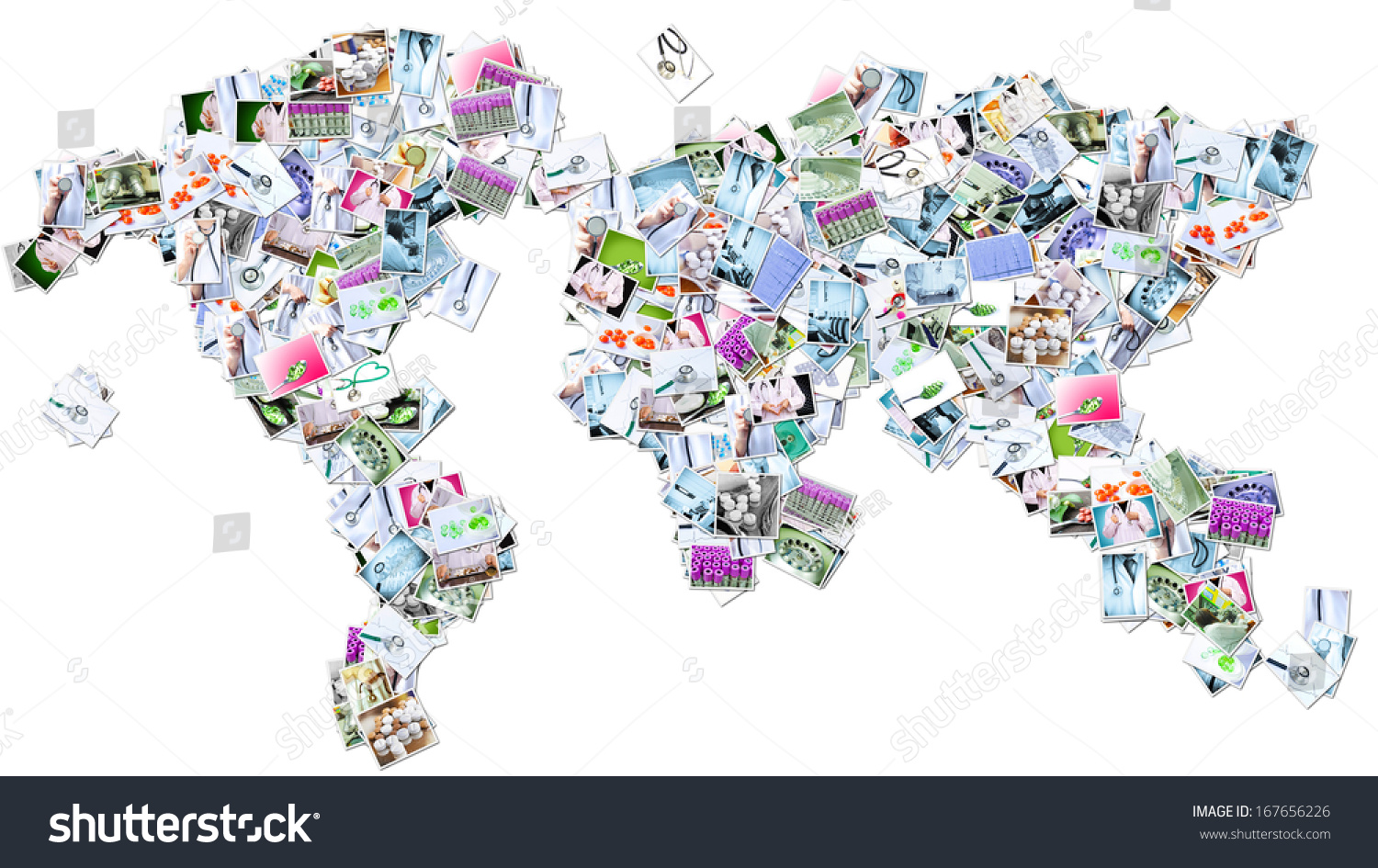 Stock Photo Medical World Map Concept 167656226 