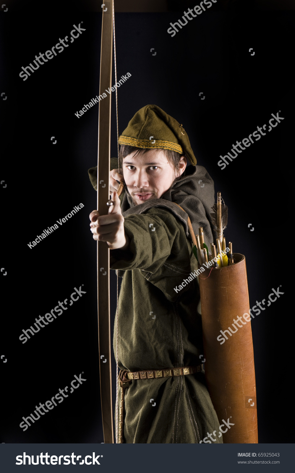 Medieval Bowman Studio Shot Stock Photo 65925043 - Shutterstock