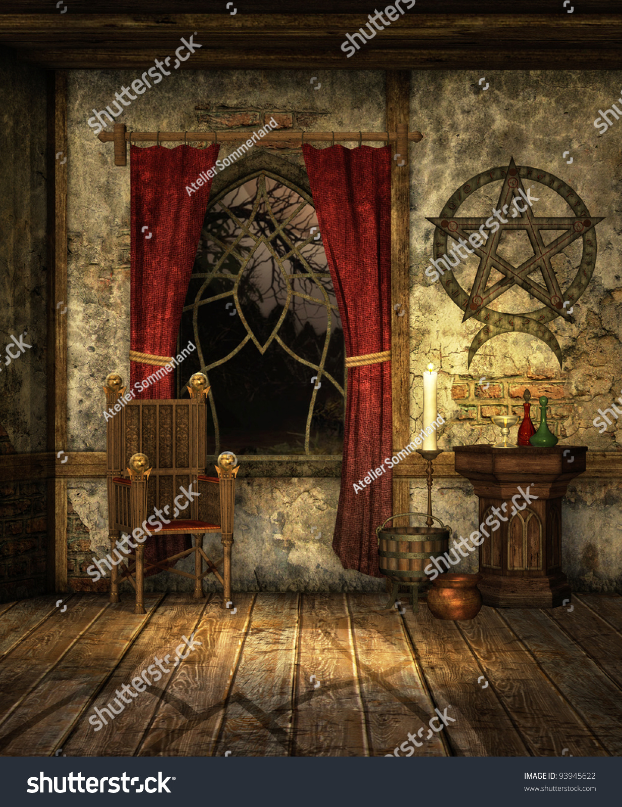 Medieval Chamber Stock Illustration 93945622 - Shutterstock